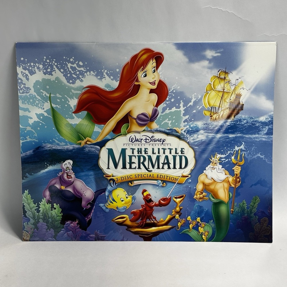 New Disney Store Exclusive Ariel Little Mermaid Lithograph Special Edition Set 4
